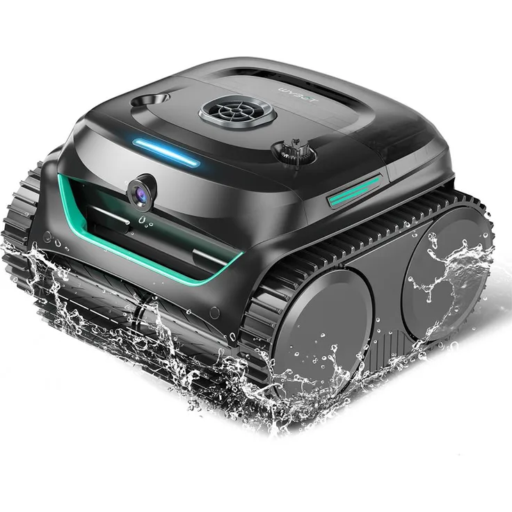 Wybot C2 Pro Vision, Kabelloser Poolroboter mit 6 Streckenplänen, 8 Reinigungsmodi und App Kontrolle, für Pools bis 180 m²