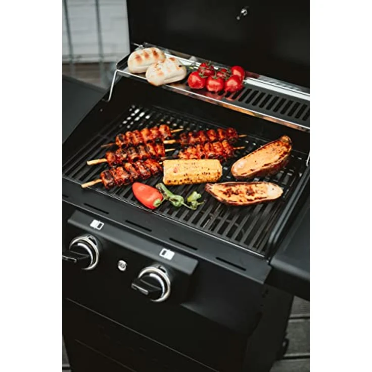 Enders® Elektrogrill eCRAVE 2, mit Gussrost, Grillwagen mit viel Stauraum, SIMPLE CLEAN™ Reinigungssystem, 2 leistungsstarke Heizelemente, formstabile Garhaube mit integriertem Thermometer #97116 – Bild 3