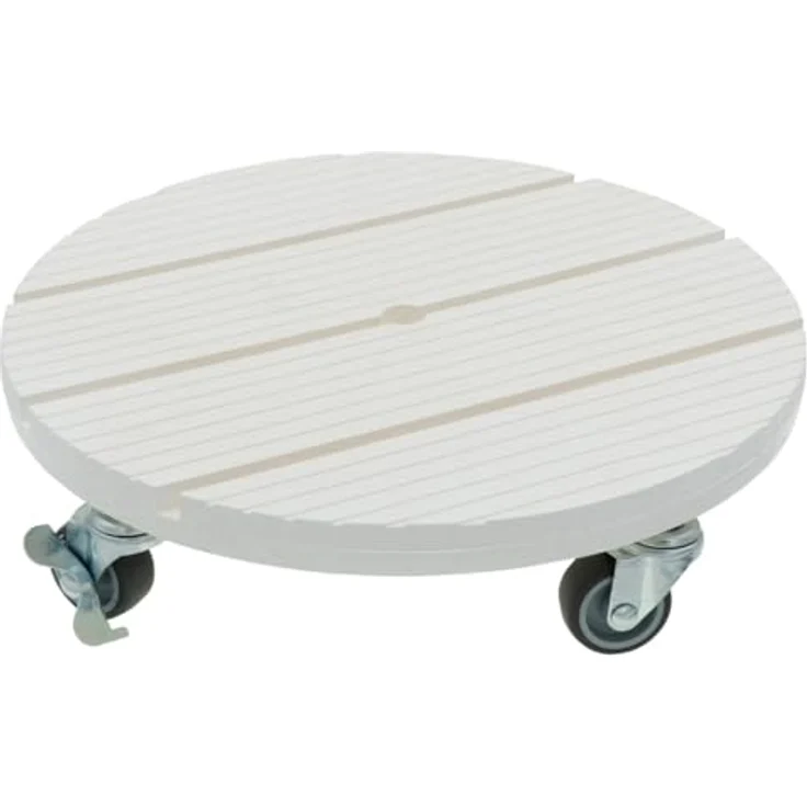 HRB Neu Rolluntersetzer Pflanzenroller versch. Tragkräfte 30-200 Kg (WPC rund,Ø30 cm, 80Kg) – Bild 2