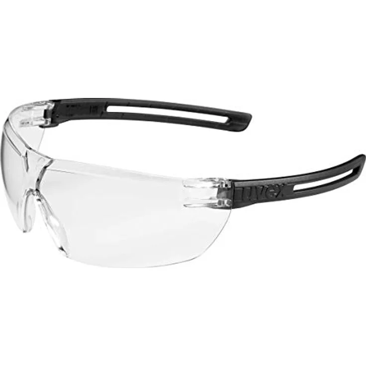uvex x-fit Schutzbrille 9199 - Kratzfest & Beschlagfrei, 100% UV-400-Schutz - Sicherheitsbrille mit Klarer Scheibe - Chemikalienbeständige Arbeitsbrille für Labore gelb/grau – Bild 3
