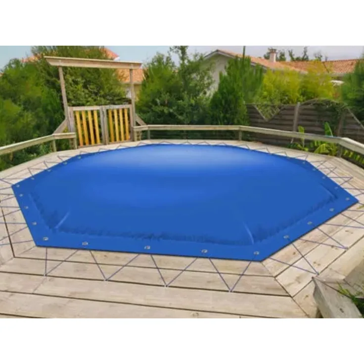 ANKO Aufblasbare Poolabdeckung für Achteckbecken