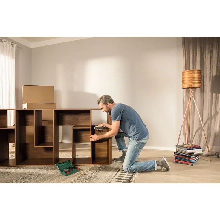 Bosch Akkuschrauber PushDrive (3,6 Volt, 32 Bits, Aufbewahrungsbox) – Bild 3