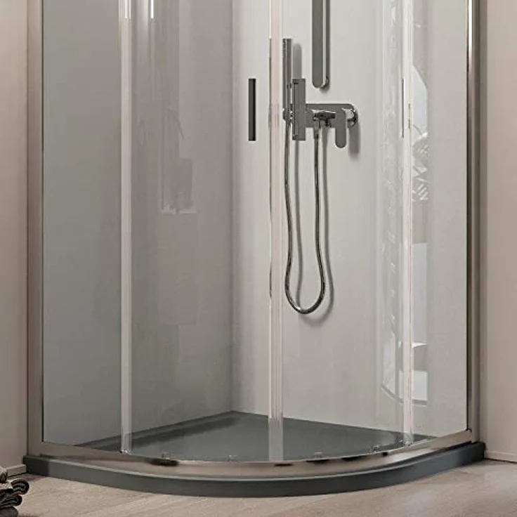 Eckeinstieg Duschkabine Runddusche 80x80 H198 Transparent 6mm Glas Mod. Ready – Bild 5