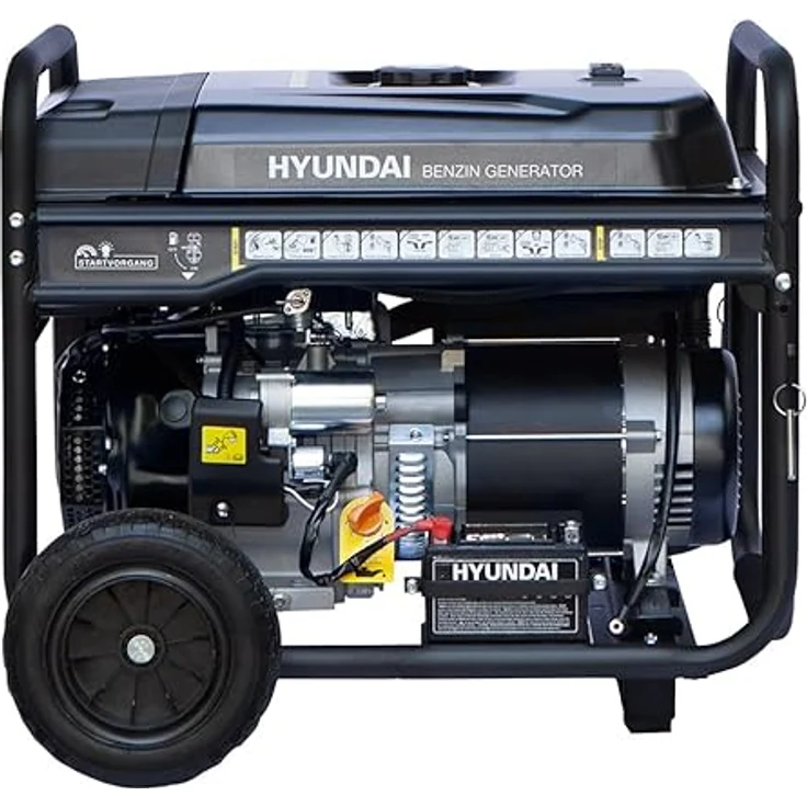HYUNDAI Benzin Generator HY8500LEK-T / HY10100LEK-T, 7.7 kW, Elektrostart, 1 x 230V + 1 x 400V, 16.3 PS, luftgekühlt – Bild 4