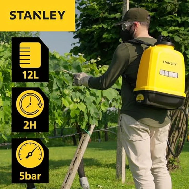 Generic STANLEY Akku-Drucksprühgerät, 12 L, 14,4 V, 2,0 Ah, für effizientes Bewässern – Bild 4