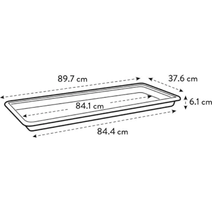Elho Green Basics Garten XXL Untersetzer 100cm - Lebhaft Schwarz – Bild 3