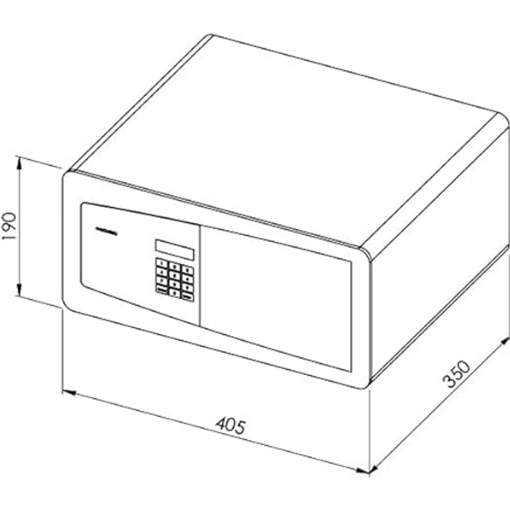 Dometic ProSafe MD408, Hoteltresor mit Zahlenschloss, Möbeltresor, anthrazit – Bild 5