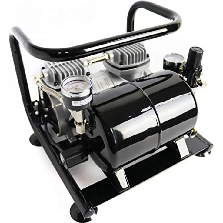 Kompressor Airbrush Sparmax AC-500 Tank Druckluft Kompressoren – Bild 4