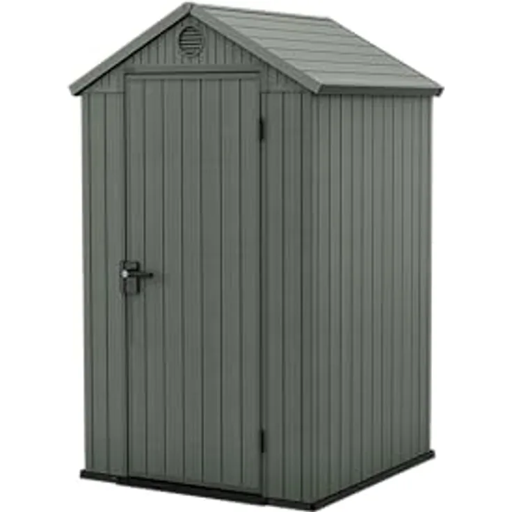 Keter Darwin 44 Gartenhaus, 2,8 m² Gerätehaus in Grün mit wetterfestem EVOTECH™ und Satteldach