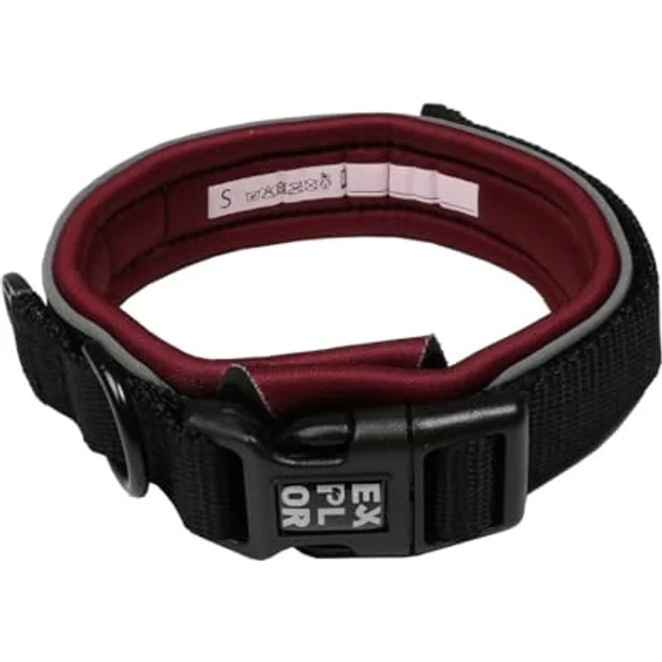 Duvo+ Comfy Halsband Fashion Plum Purple, XS 30-33cm, bequemes Hundehalsband – Bild 1