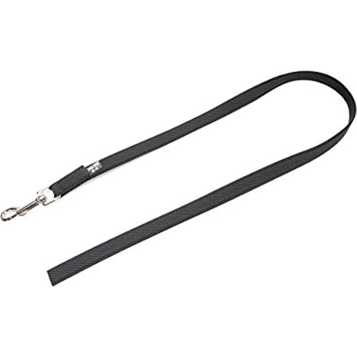 JULIUS K-9 IDC Color & Gray gumierte Leine, 20 mm x 1 m ohne Schlaufe, strapazierfähiger Textilstoff, Schwarz-Grau – Bild 2