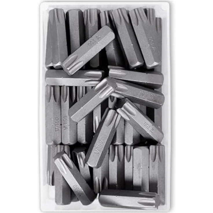 Stier Bit-Set STIER TORX® T50, 50-teiliges Profi-Bit-Set aus S2-Stahl in praktischer Plastikbox, 25 mm Länge, 1/4’’ Antrieb – Bild 2