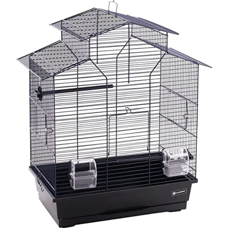 Flamingo F Wellensittichkäfig, 1 Metall, Blau, 51 x 30 x 60 cm