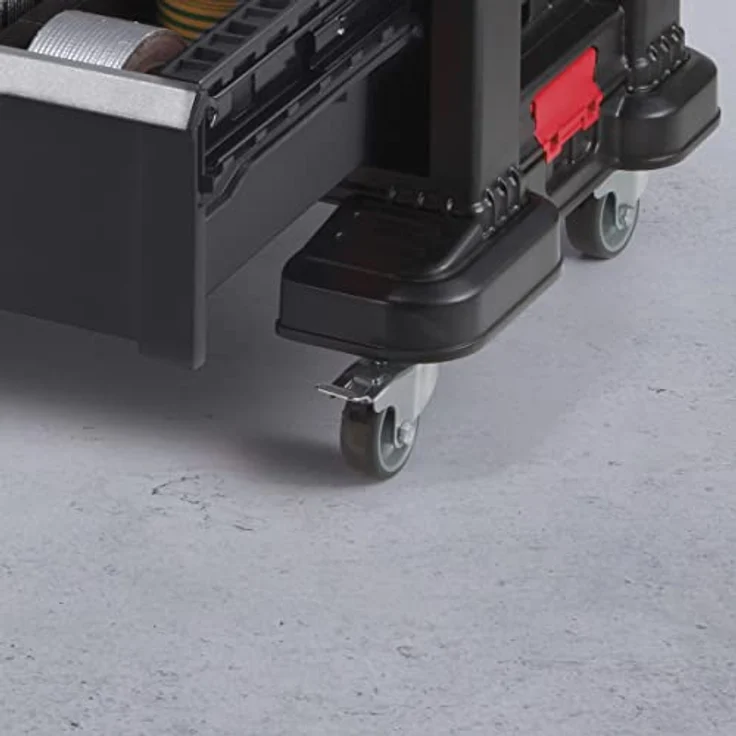 Keter | Modul Workshop 7 Schubladen, schwarz, System, 56,2 x 28,9 x 74,2 cm – Bild 4