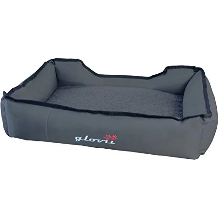 Glovii Beheiztes Haustierbett GPETB – Elektrisches Heizbett für Hunde & Katzen – Kohlefaser-Heizelemente, Waschbar, 80 x 60 cm, Grau – Bild 3