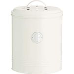 Typhoon Living - Kompostbehälter, pastellcreme, 2,5 Liter, 17,5 x 17,5 x 20 cm