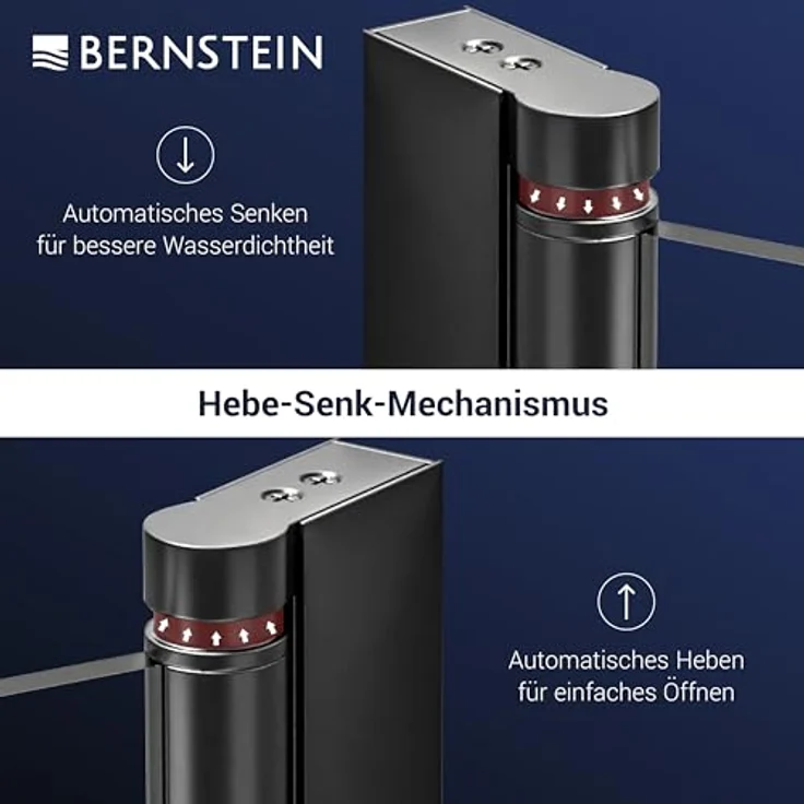 NEXTREND Eckdusche NT416, Drehtür in Schwarz matt, 8 mm Nano Graues Glas, Breite wählbar, Türelement 90 cm, Glas feststehend 90 cm – Bild 2