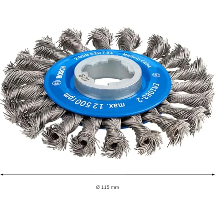 Bosch Professional Scheibenbürste gezopfter Draht Heavy (für Metall, X-LOCK, Ø 115 mm, Drahtstärke 0,5 mm) - Preisvergleich – Bild 4