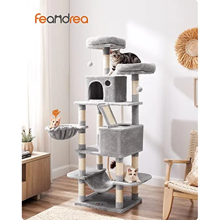 Feandrea Kitty (165 cm, Grey), Katzenbaum – Bild 2