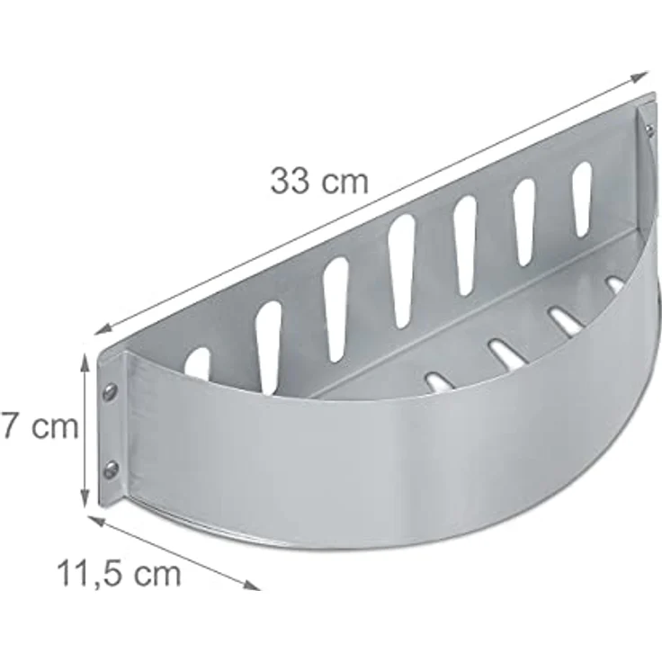 Relaxdays Kohlekorb 2er Set, Hitzebeständiger Stahl, 7 x 33 x 11,5 cm, Silber, für direktes und indirektes Grillen – Bild 4