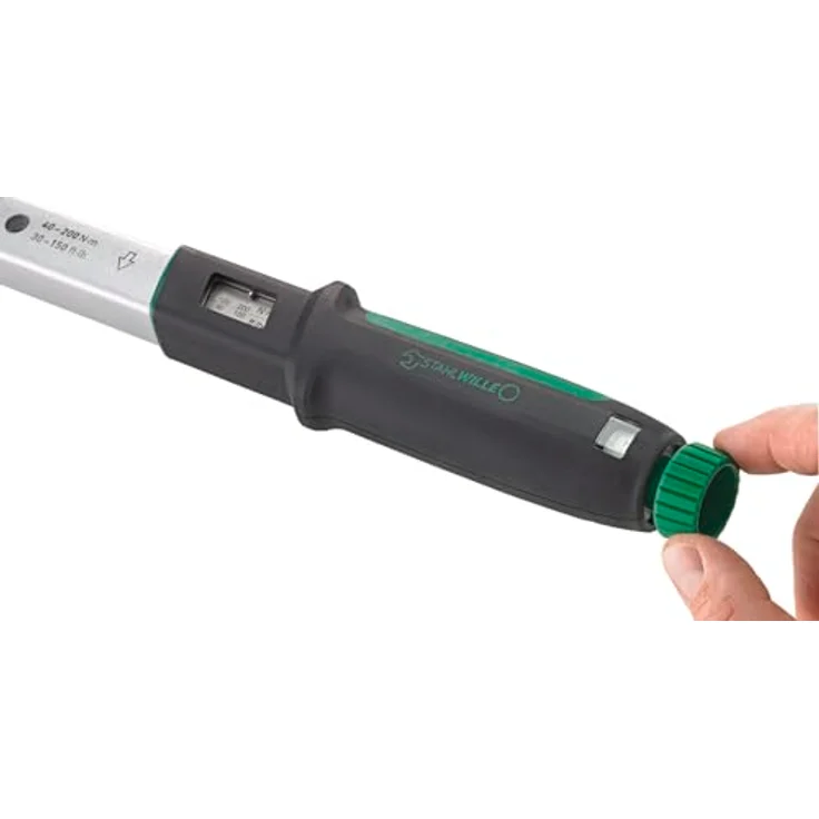 STAHLWILLE 750NR/200 Drehmomentschlüssel 40-200 N·m mit 1/2 Zoll Umschalt-Knarre, haptischem Klicksignal, Doppelskala, Made in Germany – Bild 2