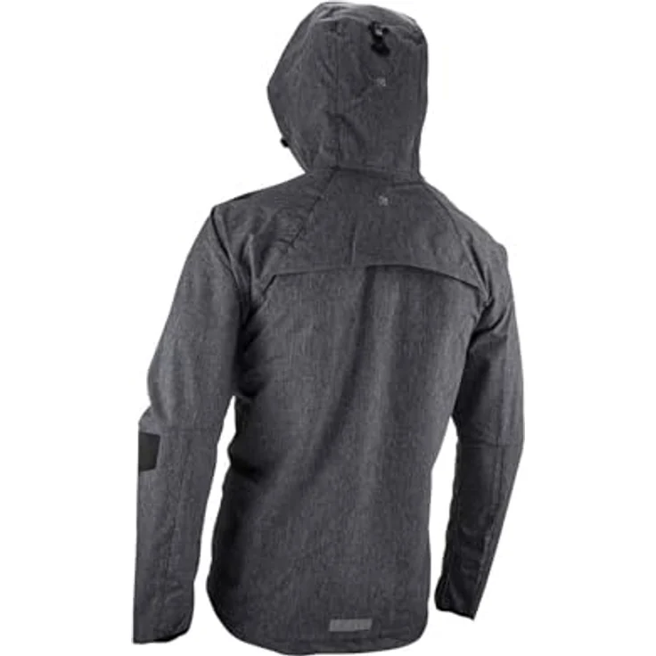 Leatt Velojacke MTB HydraDri 4.0, Damen Softshell-Jacke, wasserdicht und atmungsaktiv, Ride Adaptive Hood, grau, XXL – Bild 7