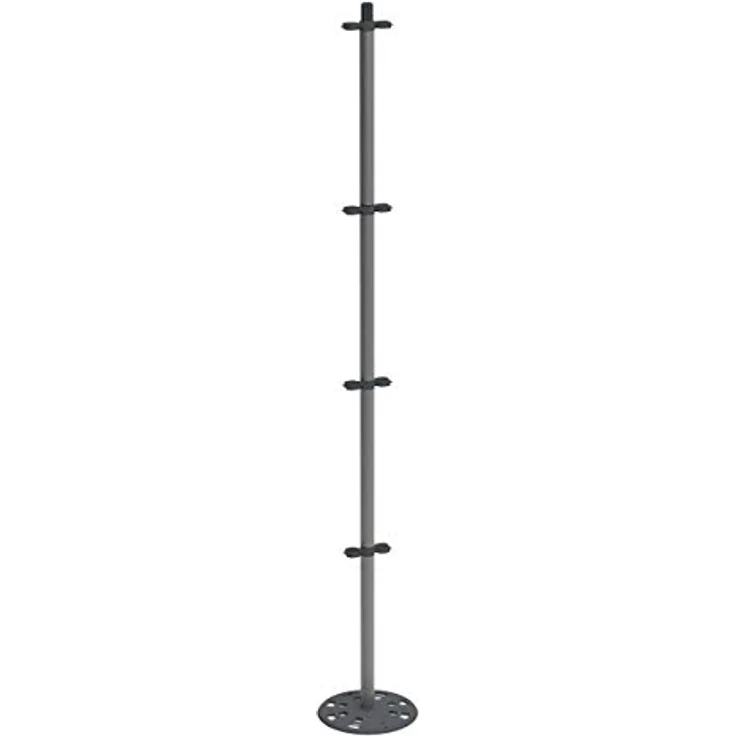 GUSTA GARDEN Tomato Buddy - 125cm Tomatenstab Pflanzstab Rankhilfe Rankstab - für Tomaten Bohnen Klettergemüse - mit Befestigungshaken - hohe Stabilität - Standfuß - aus Aluminium - Einzelprodukt – Bild 1