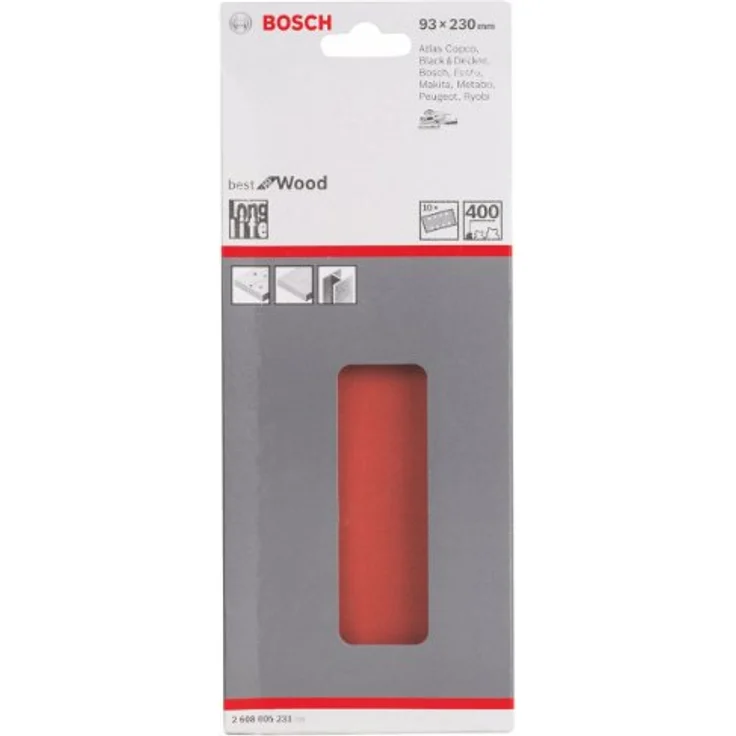 Bosch Professional Schleifblatt für Schwingschleifer Holz und Farbe Best for Wood and Paint (10 Stück, Körnung 400, C470) – Bild 2