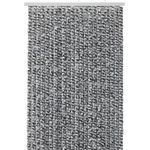 LEMODO Türvorhang Wohnwagen, Flauschvorhang 90x200 cm, Camping Vorhang als Fliegengitter für die Tür, Insektenvorhang hellgrau/weiß, optisch attraktiver Fliegenschutz