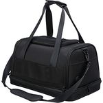 TRIXIE Airline Tasche Plane, Flugzeug Reisetasche Für Hunde, 28 × 25 × 44 cm, Schwarz - 28904