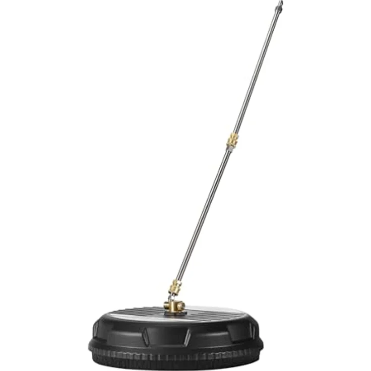 VEVOR 385 mm Hochdruckreiniger, max. 3000 PSI, Kunststoff auf Rädern, 2 Sprühdüsen, 2 Verlängerungsstangen für Beton, schwarz – Bild 11