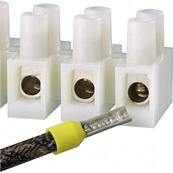TRU Components Lüsterklemme flexibel, 12-polig für Kabelquerschnitt 0.5-1.5mm², Weiß, 10 Stück – Bild 2