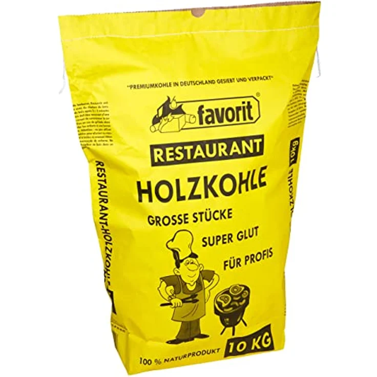 Favorit Lübzer Restaurant Holzkohle, Grillkohle, Gastro Kohle 10 Kg. Sack – Bild 2