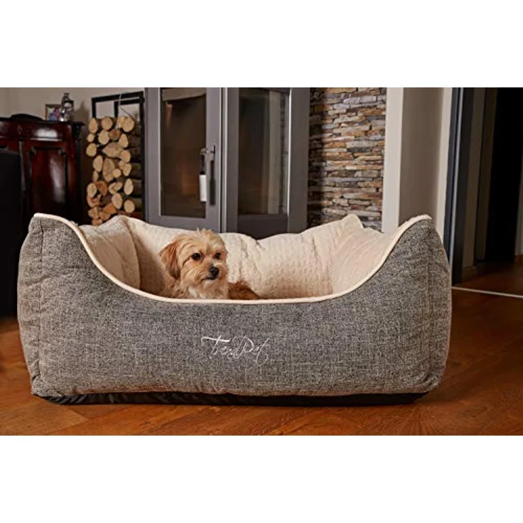 TrendPet VitaBed Beige - Orthopädisches Hundebett mit 5cm Memofoam (60x50cm) – Bild 4