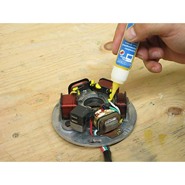 WEICON Schrauben-Sicherungslack, schnelltrocknender Kennzeichnungs- und Plombierlack, 30 g, Gelb – Bild 3