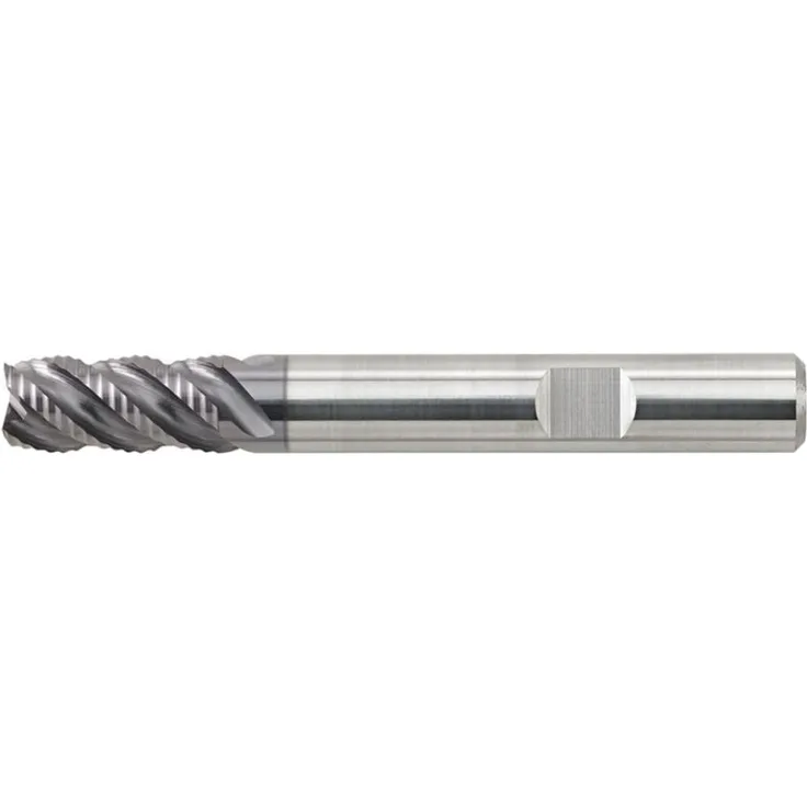 Forum Schruppfräser DIN 6527 L VHM TiAlN 4 mm HB Z 3 HR, für INOX-Bearbeitung, 45° Zentrumschnitt, hohe Schnittgeschwindigkeit