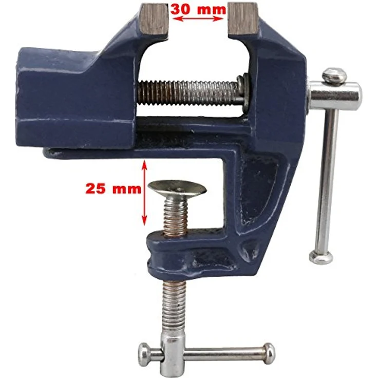 TRIZERATOP Schraubstock 60 mm, Tischschraubstock aus Gusseisen – Bild 2