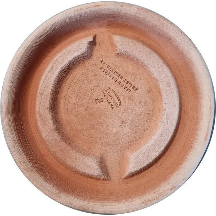 Teramico Blumentopfuntersetzer Pflanzteller Terrakotta 25cm, 100% Frostfest