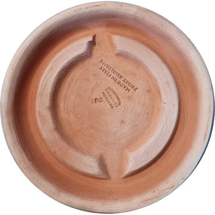Teramico Blumentopfuntersetzer Pflanzteller Terrakotta 25cm, 100% Frostfest