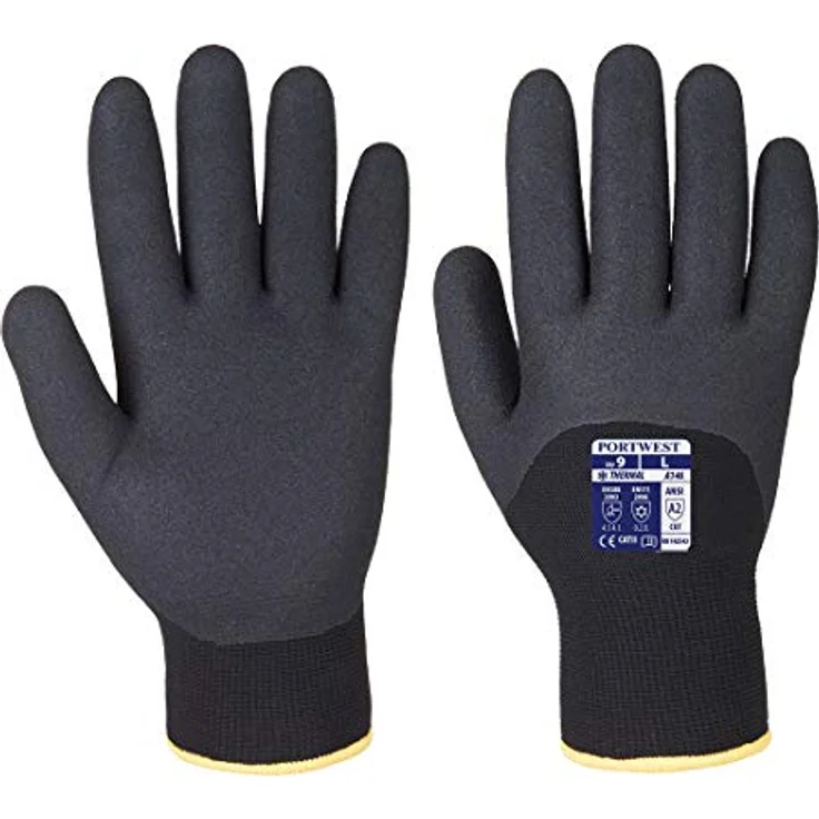 Portwest A146 Winterhandschuh, Arktis, L, Schwarz – Bild 2