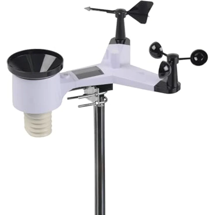 dnt WiFi-Wetterstation WeatherScreen PRO V2, 17,8 cm TFT-Farbdisplay, Solar-Kombisensor, WLAN-fähig, DNT000026 – Bild 2