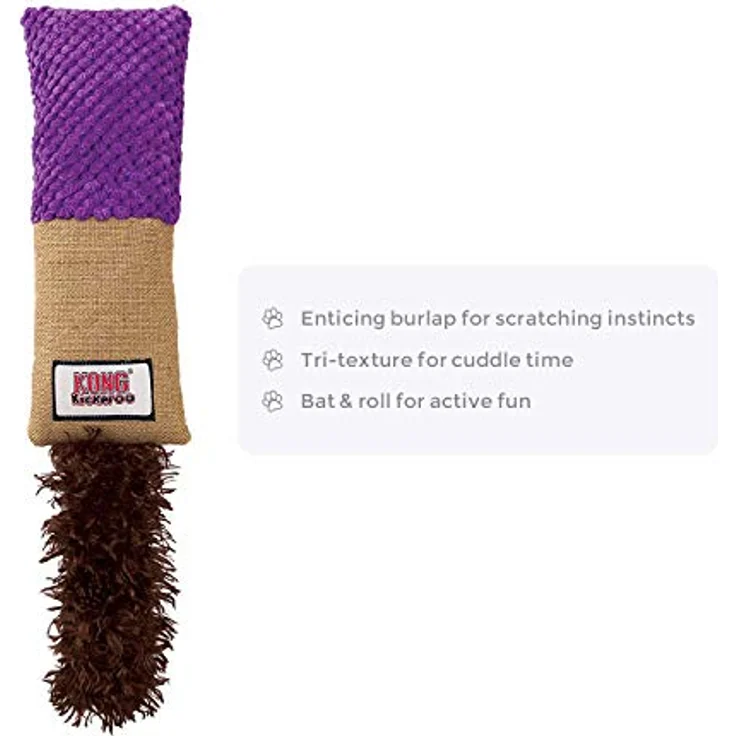 KONG – Kickeroo – Katzenspielzeug, Nordamerikanische Premium Katzenminze (Farbvariat.) – Cuddler Muster – Bild 2