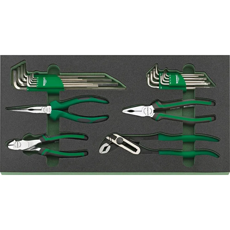 Stahlwille TCS 807/5 WT 3 96834324 Werkzeugset, 21-teiliges Tool Control System mit Winkelschraubendreher- und Zangen-Satz