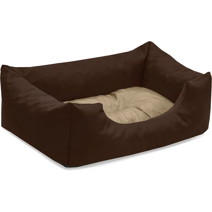BedDog Tierbett Hundebett MIMI mit Rand, Kissen zum rausnehmen, robustes Hundekorb in Schwarz – Bild 1