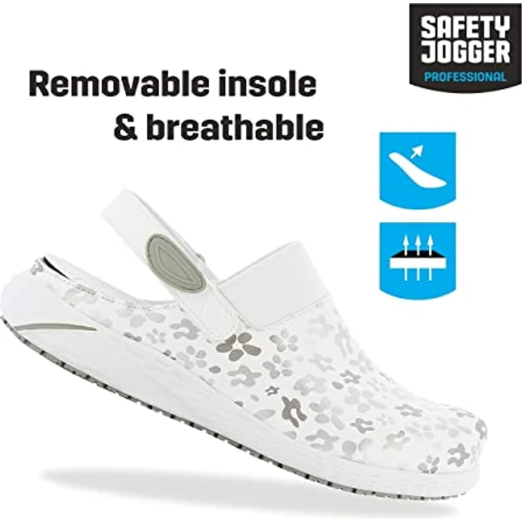 Safety Jogger Works DANY Clog, Berufsschuh mit Oxygrip/SJ Grip, trendige Note, blau – Bild 2
