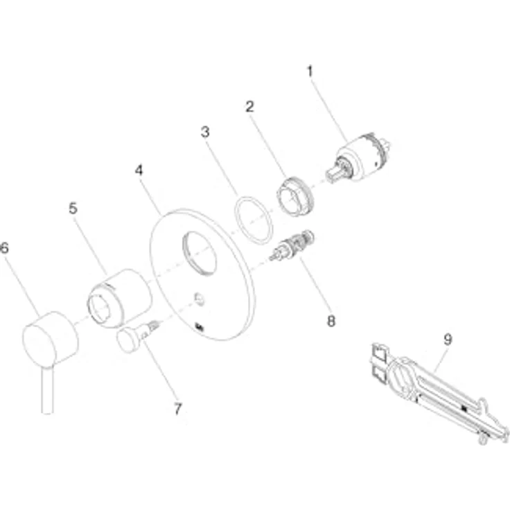 Dornbracht UP- Einhebekmischer mit Umstellung Meta 36120660 Chrom, Duschinstallation – Bild 6