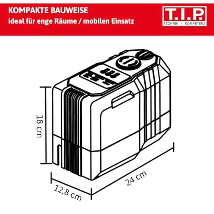 T.I.P. NanoPump 2400, Gartenpumpe mit Permanentmagnetmotor, kompakt und leise, Edelstahlanschlüsse – Bild 3