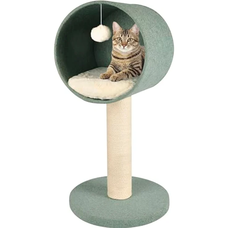 Flamingo 560549 Scandi Kratzbaum, Katzenkratzbaum in Scandi Sofa Grün – Bild 3