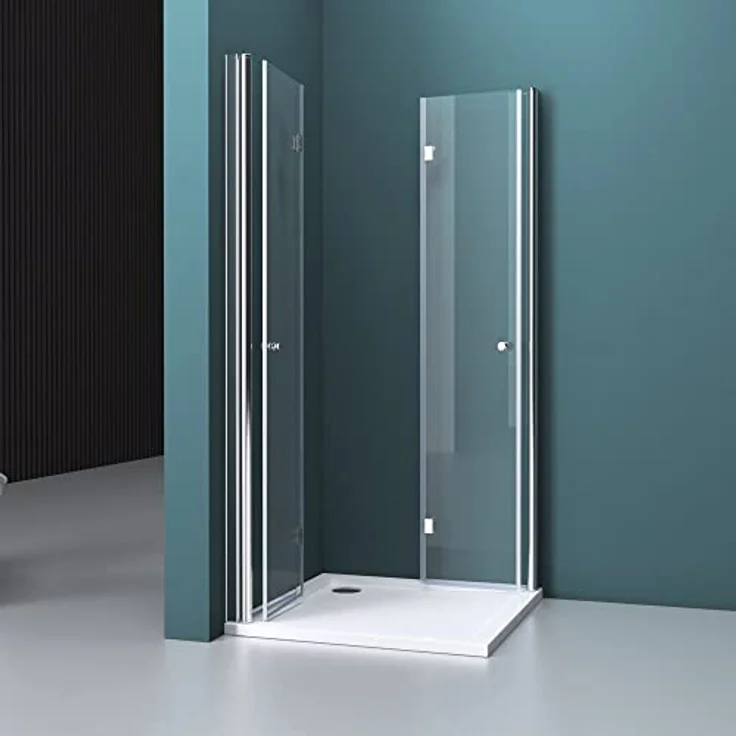 Mai & Mai Duschkabine Falttür 180°, Klarglas, 120x90x190cm, 6mm ESG-Sicherheitsglas mit NANO-Beschichtung – Bild 4