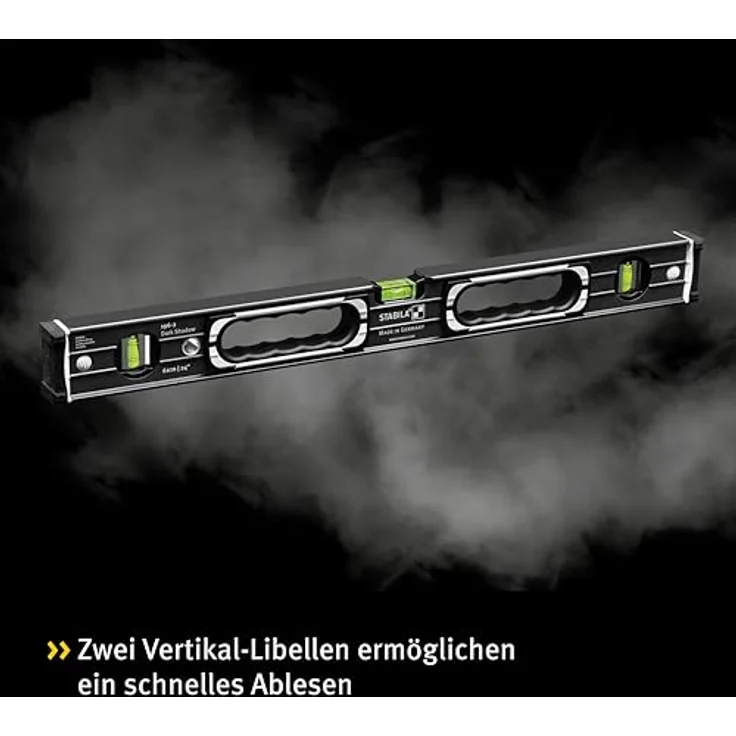 Stabila Wasserwaagen-Set 196-2 Dark Shadow, 2-teilig: 61 cm, 122 cm, Anthrazit-Mattbeschichtung – Bild 3